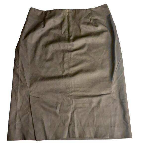 Theory Wool Blend Black Skirt Size 4 Office Career Minimalist Chic - Picture 5 of 9